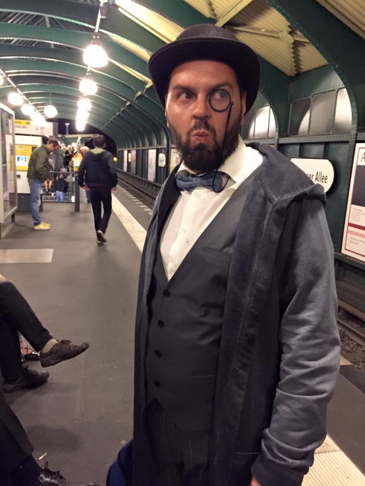 В берлинском метро.