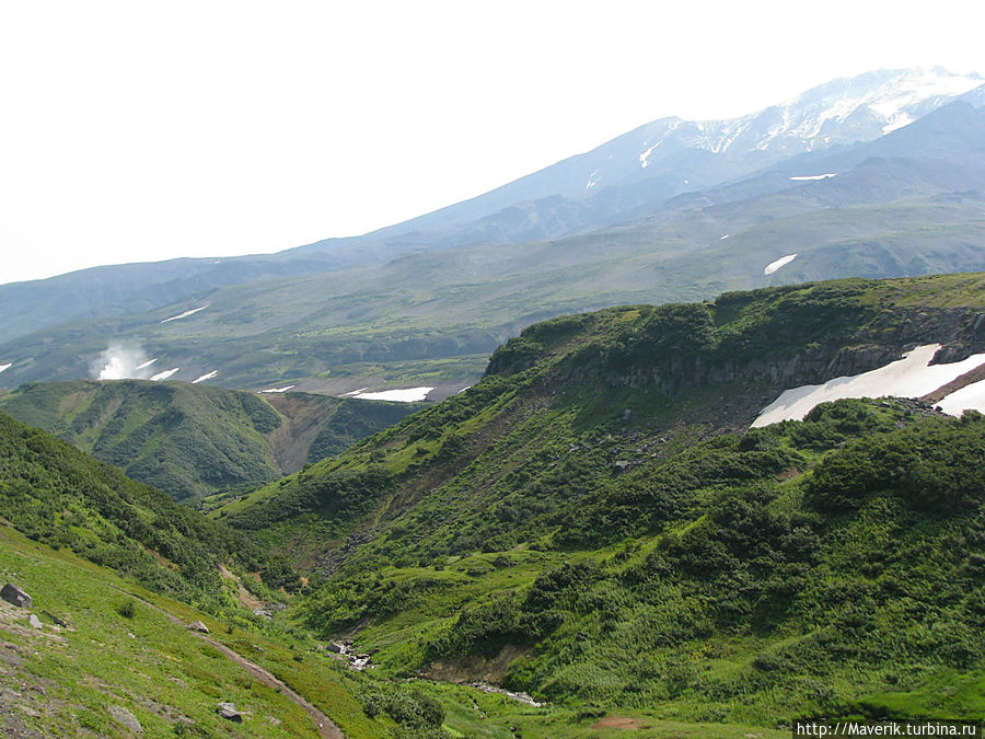 Малая (мини) долина гейзеров Мутновский вулкан и окрестности (2323м), Россия