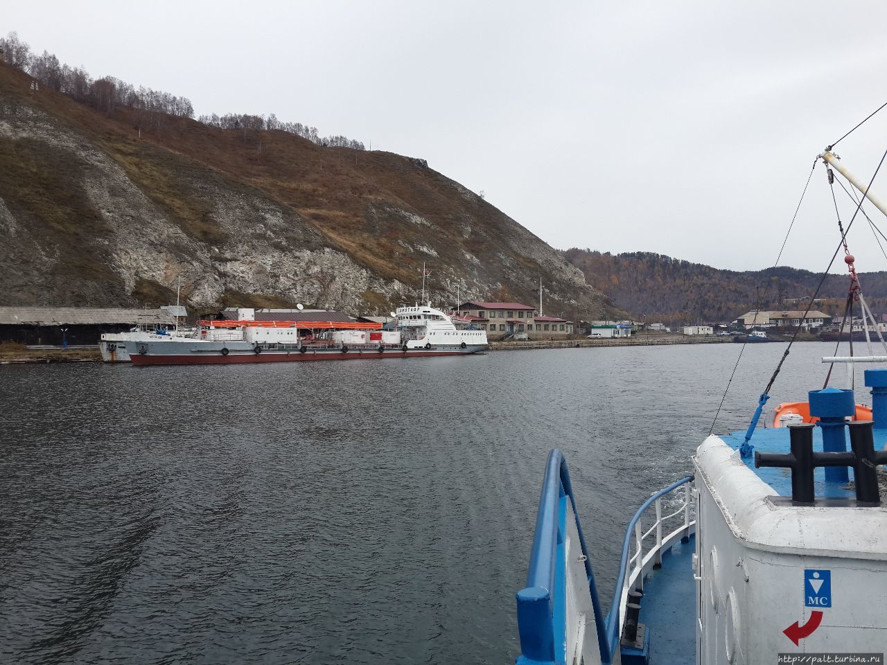 Вид на порт Байкал с парома