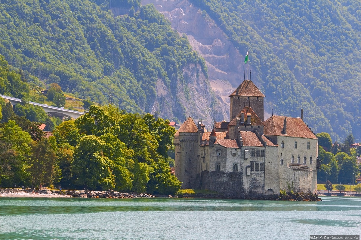 Монтре — Шильонский замок Монтрё, Швейцария