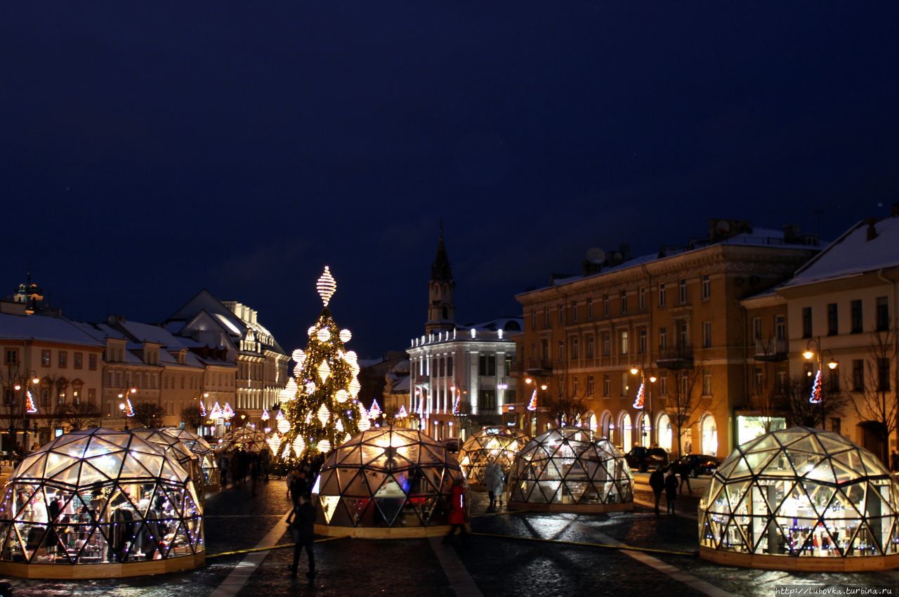 Вильнюс на кануне Рождества Вильнюс, Литва