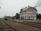 Тупиковая (до войны транзитная ветка Lemberg-Brzezany-Potutory-Podhajce) в Бережанах, и типовой австро-венгерский вокзал
