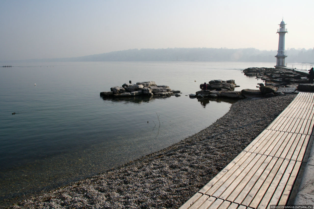 Женева — свежая струя весны на берегу озера Леман Женева, Швейцария