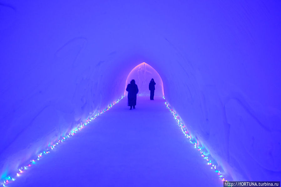 Снежный лабиринт в Хибинах