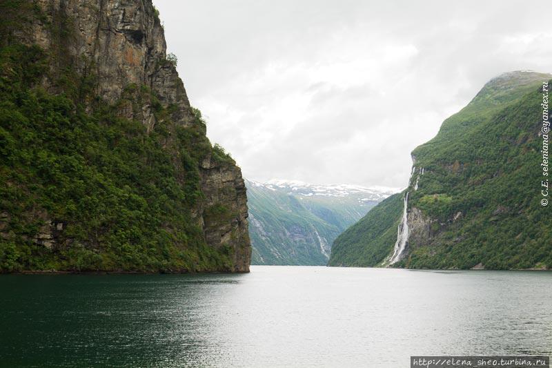 23. Водопад Семь Сестёр приближается... Гейрангер - Гейрангерфьорд, Норвегия