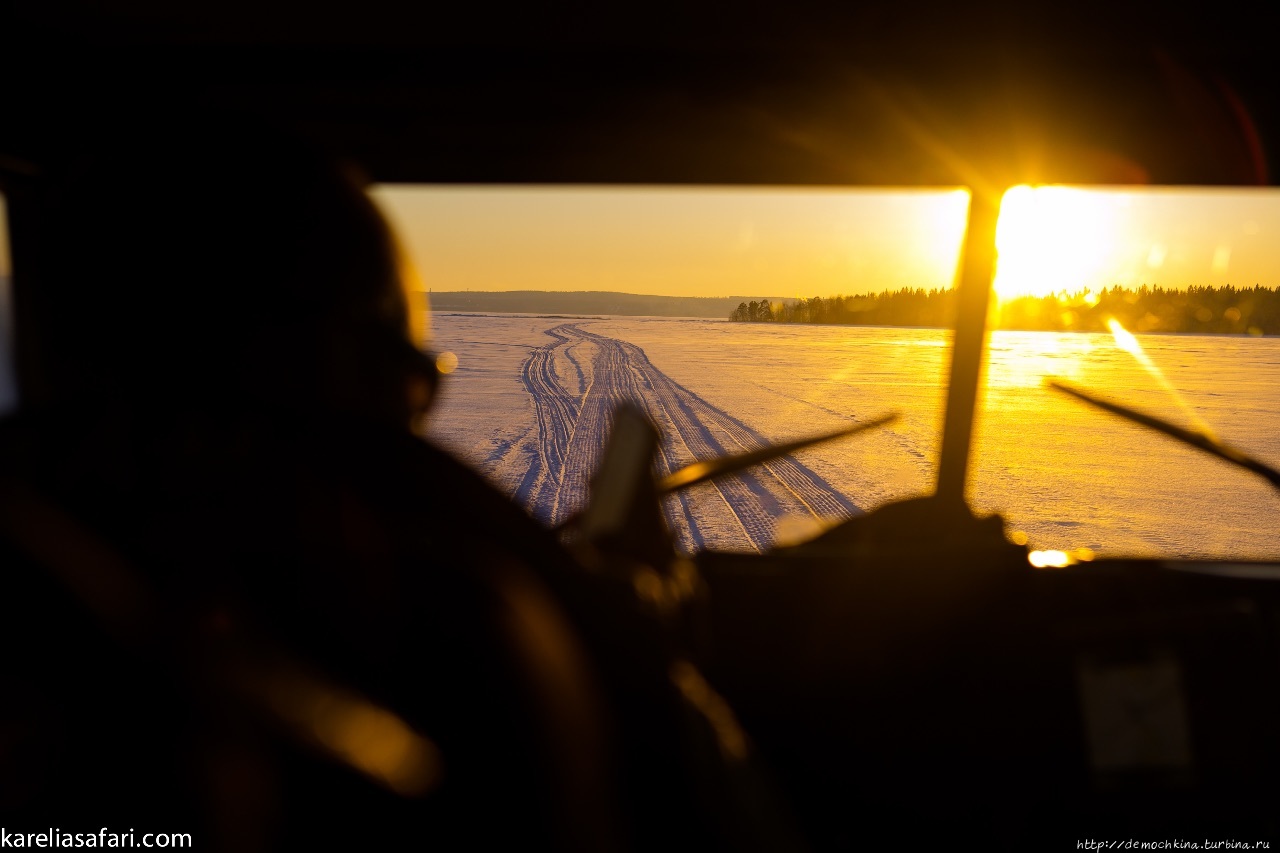 Рассвет на Онежском озере Петрозаводск, Россия