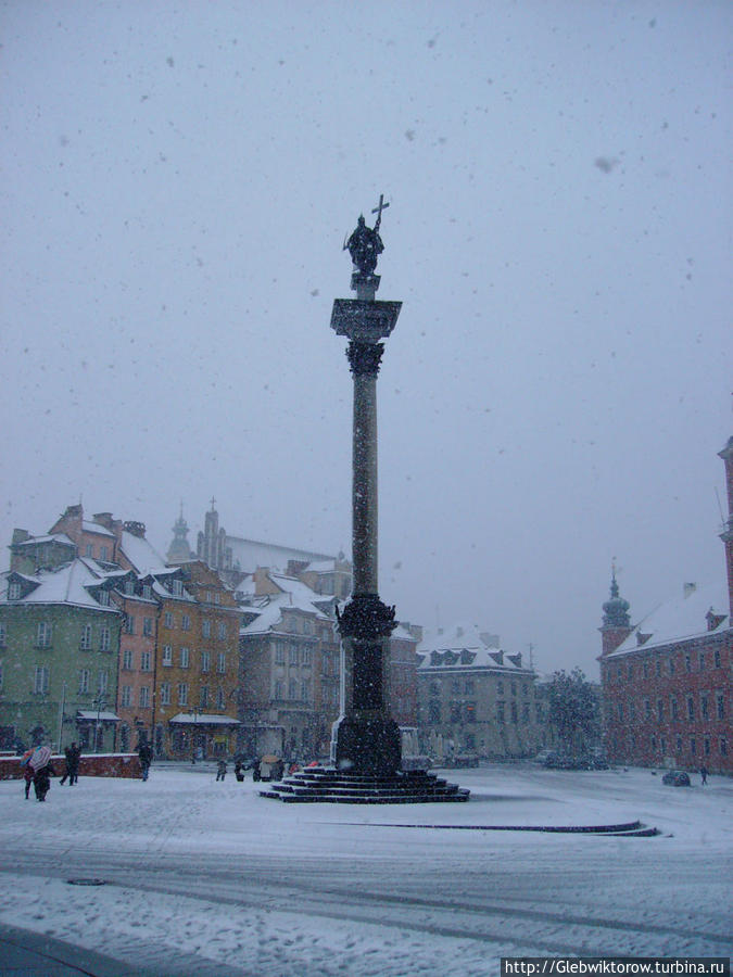 Первый снег в Варшаве Варшава, Польша