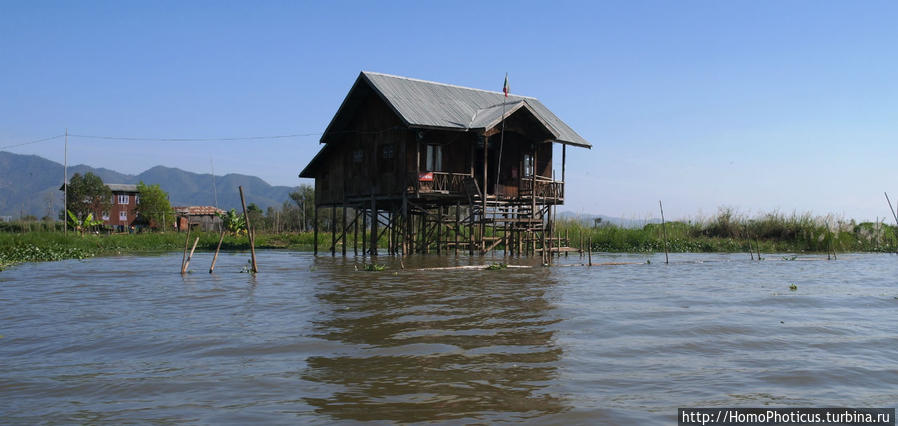 Жизнь на воде Озеро Инле, Мьянма