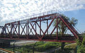 Железнодорожный мост через реку Псоу.