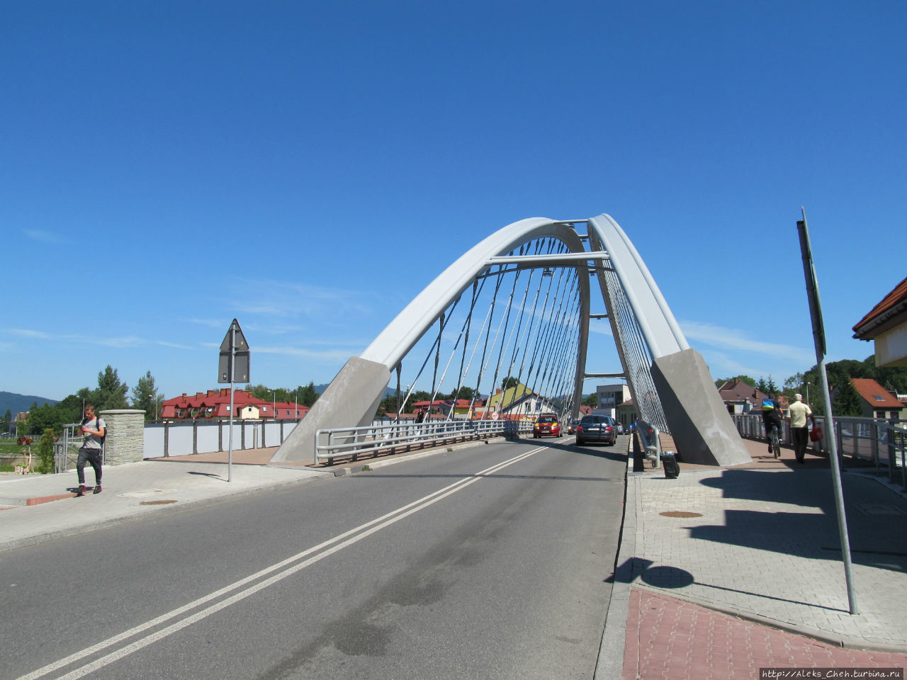 Новый мост  на реке Сола Живец, Польша