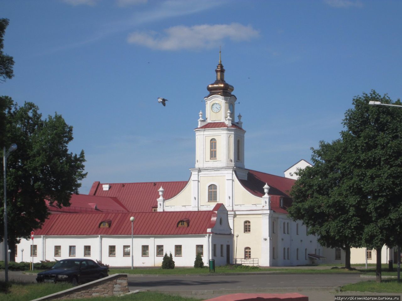 Прогулка около ратуши и набережной Орша, Беларусь