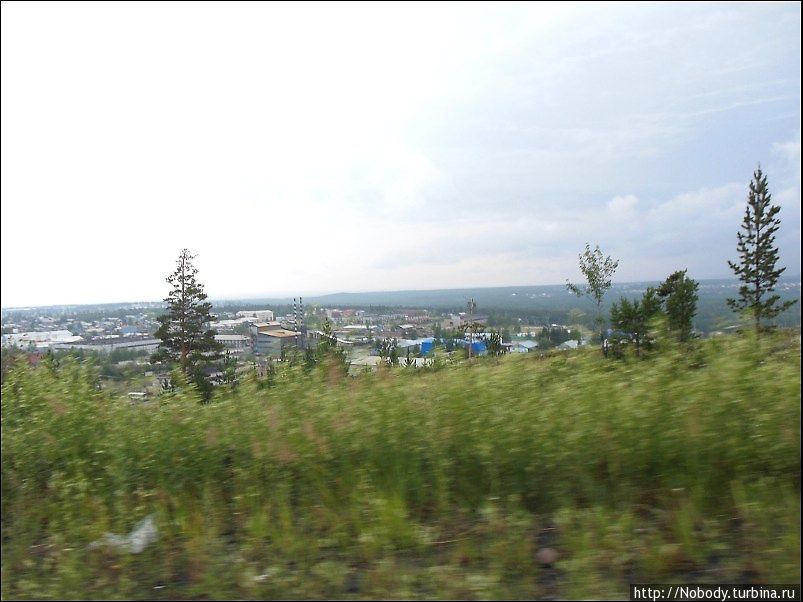 Северобайкальск, вид сверху. Бурятия, Россия