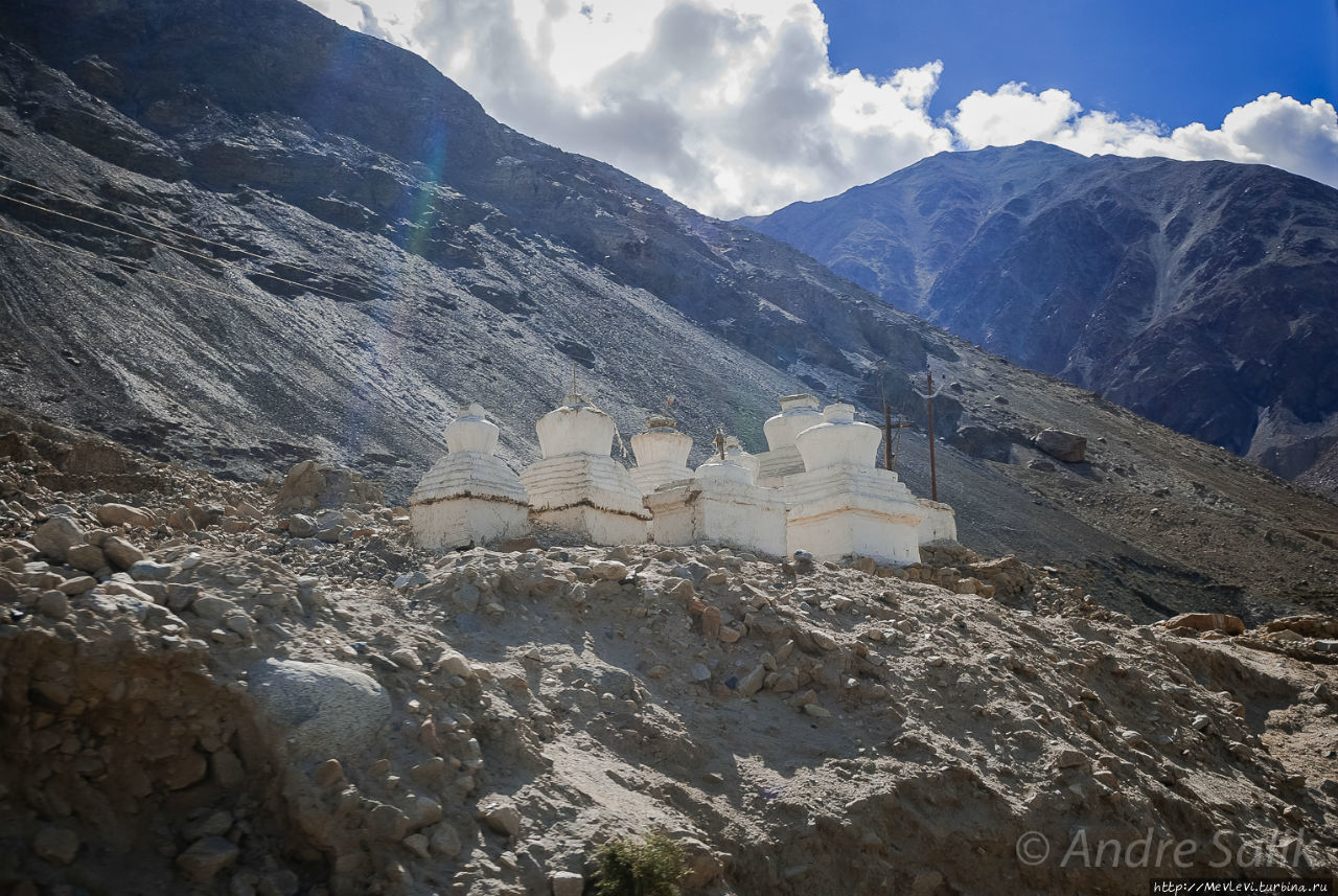 Монастырь Самсталинг недалеко от деревни Сумур Лех, Индия