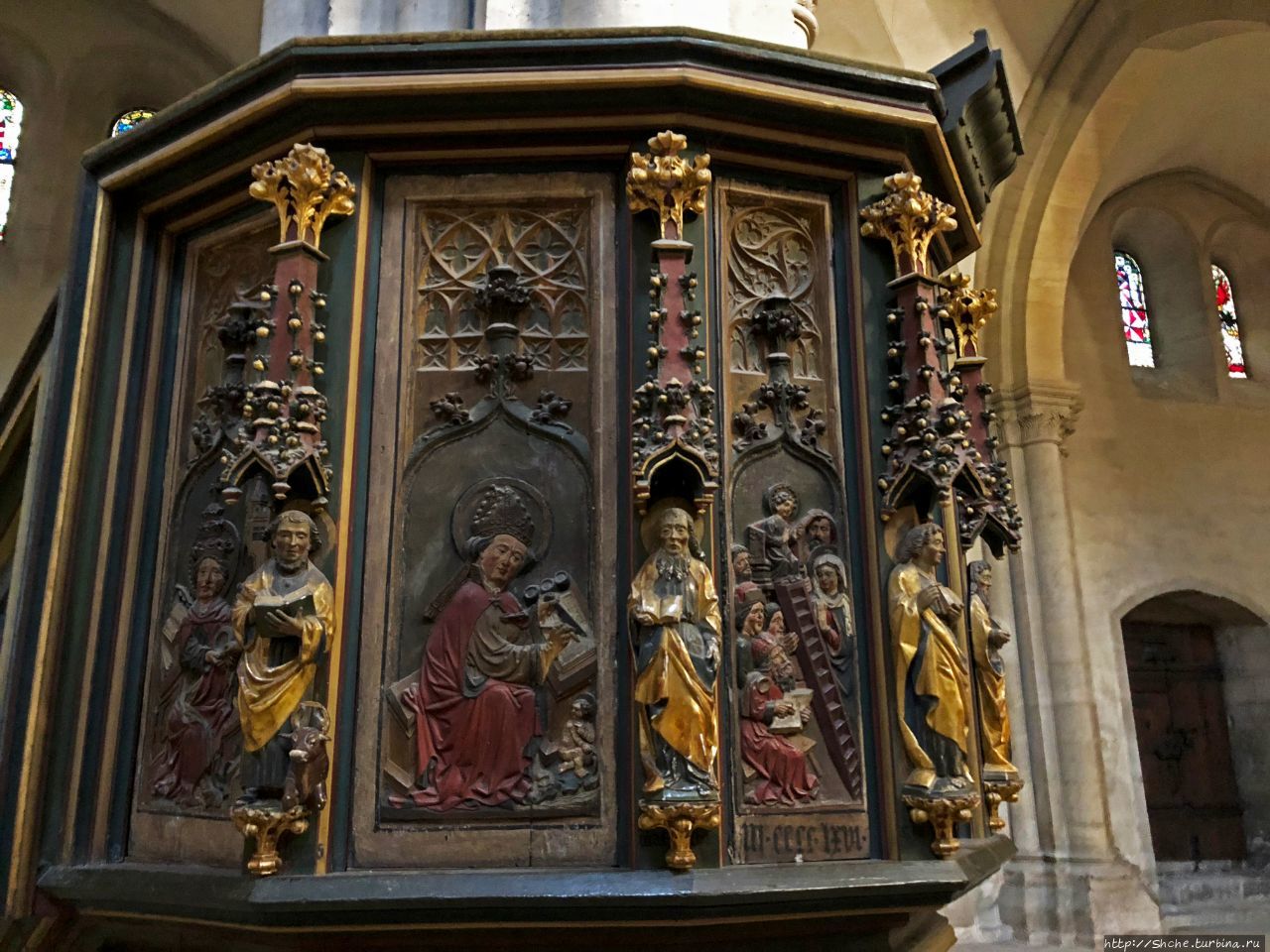 кафедра собора, датируется 1466 годом Наумбург, Германия