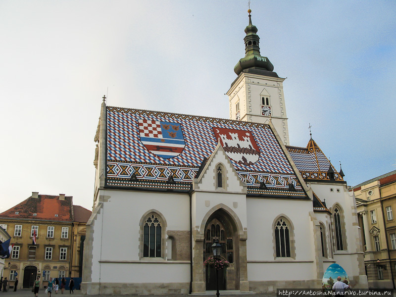 Загреб. Церковь Св. Марка Хорватия