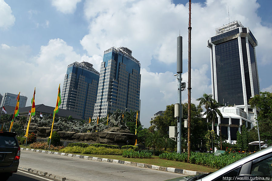 Центральные улицы Джакарты. Ява, Индонезия