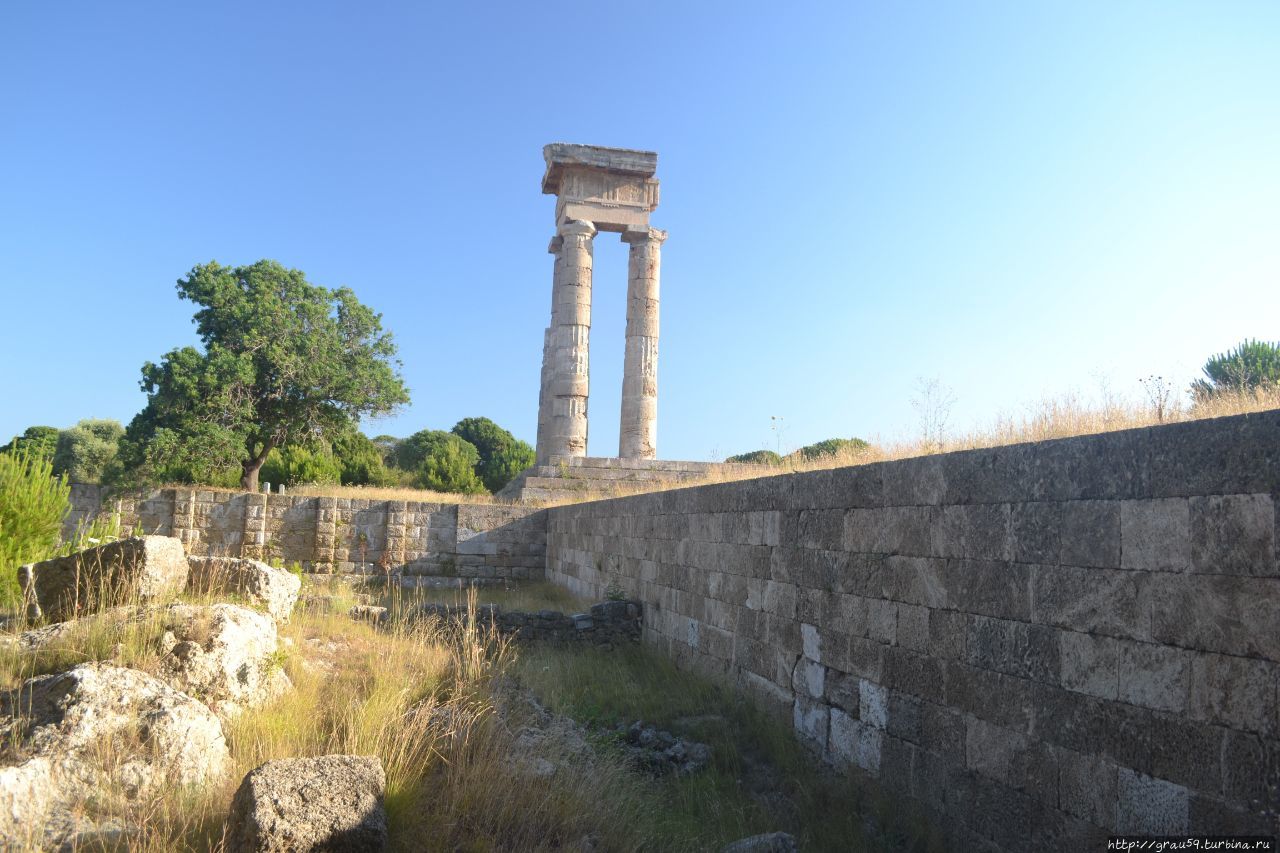 Античный Акрополь Родос, остров Родос, Греция