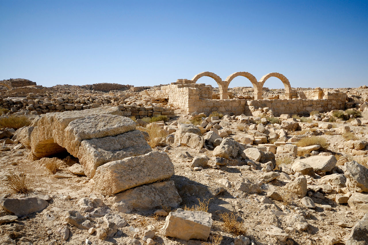 Раскопки древнего города Ум-Эр-Расас / Umm ar-Rasas archeologic site