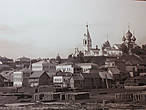 А это старинная фотография из краеведческого музея. Вид на центр  Городца, здесь ещё присутствует Троицкий собор.