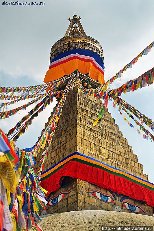 Вид ступы БОДНАТХ Катманду, Непал
