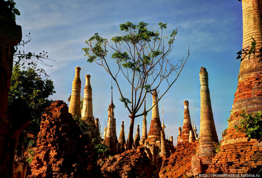 Лес ступ Озеро Инле, Мьянма