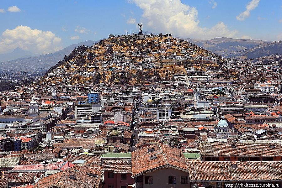 а это фото того самого холма с девой Марией Кито, Эквадор