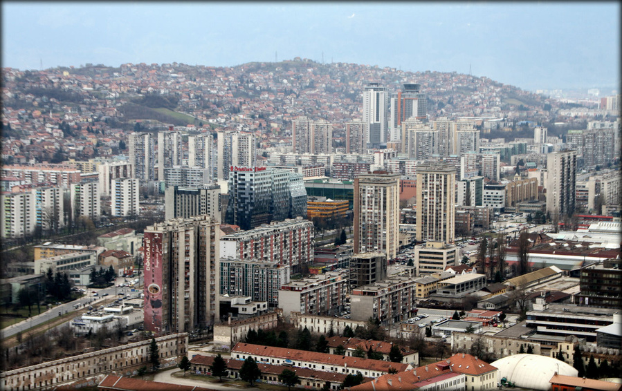 Сараево — вид сверху Сараево, Босния и Герцеговина