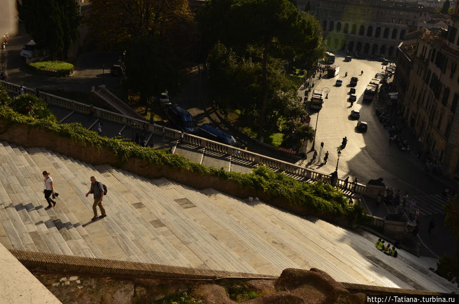 Лестница к Санта Мария ин Арачели. Капитолий Рим, Италия