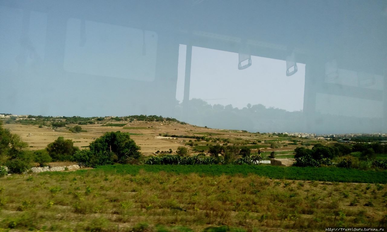 Виды Мальты из окна автобуса Остров Мальта, Мальта