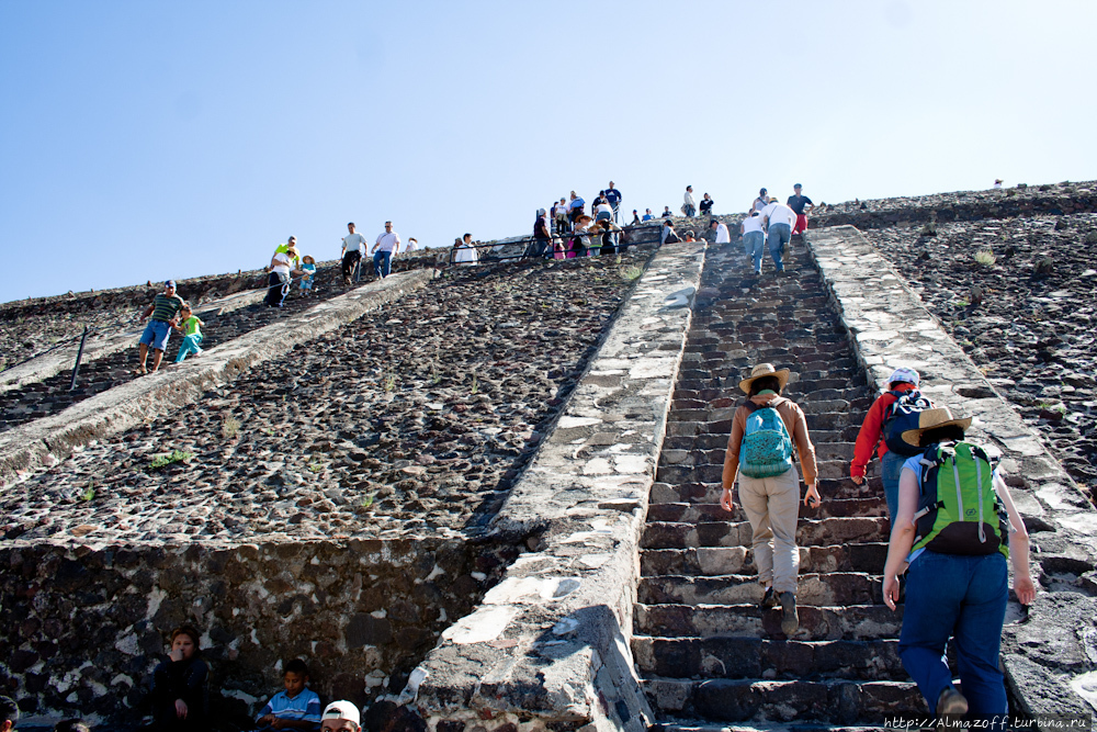 Пирамиды Солнца и Луны Теотиуакан пре-испанский город тольтеков, Мексика