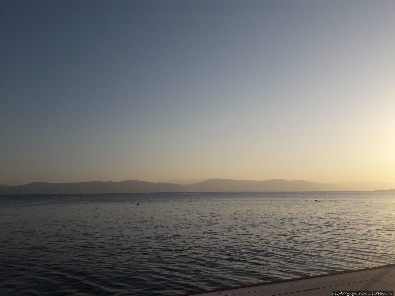 вечер на море Эдипсос, остров Эвбея, Греция