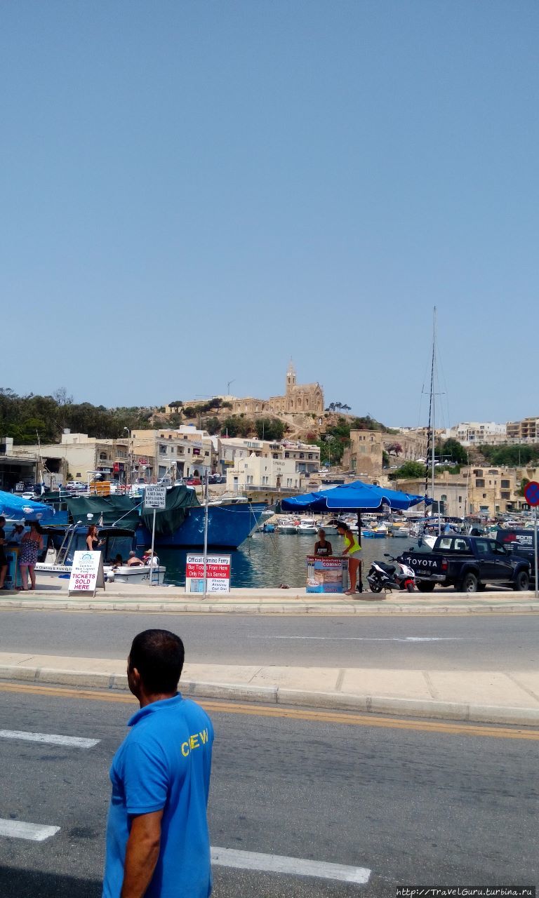 Виды Мжара с паромной переправы Виктория, Мальта