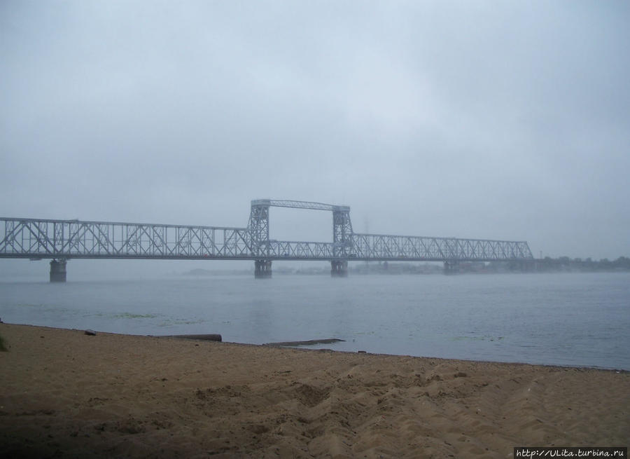Самый северный в мире разводной мост (Архангельск) Архангельская область, Россия