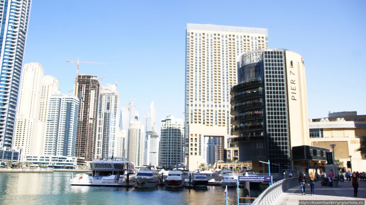 Даунтаун Дубая вокруг Бурдж Халифы и Марина Дубай Дубай, ОАЭ