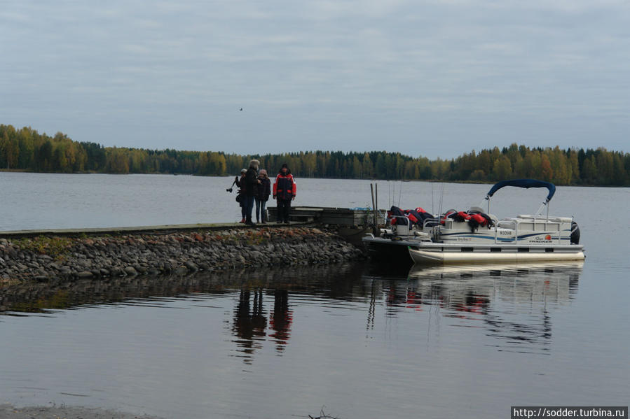 Рыбалка на озере Кюювеси Миккели, Финляндия