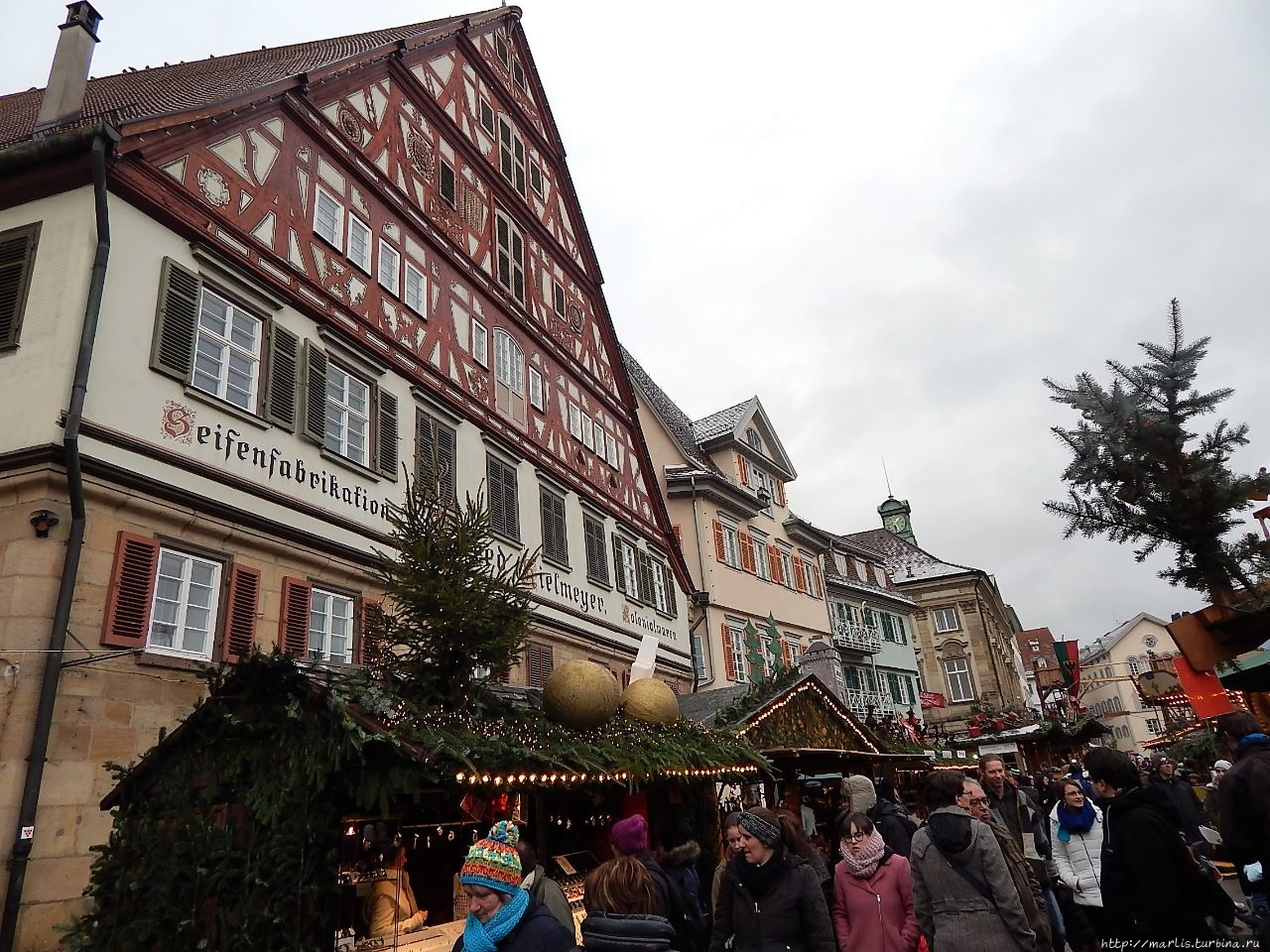 Рождественский рынок Есслингена Эслинген, Германия