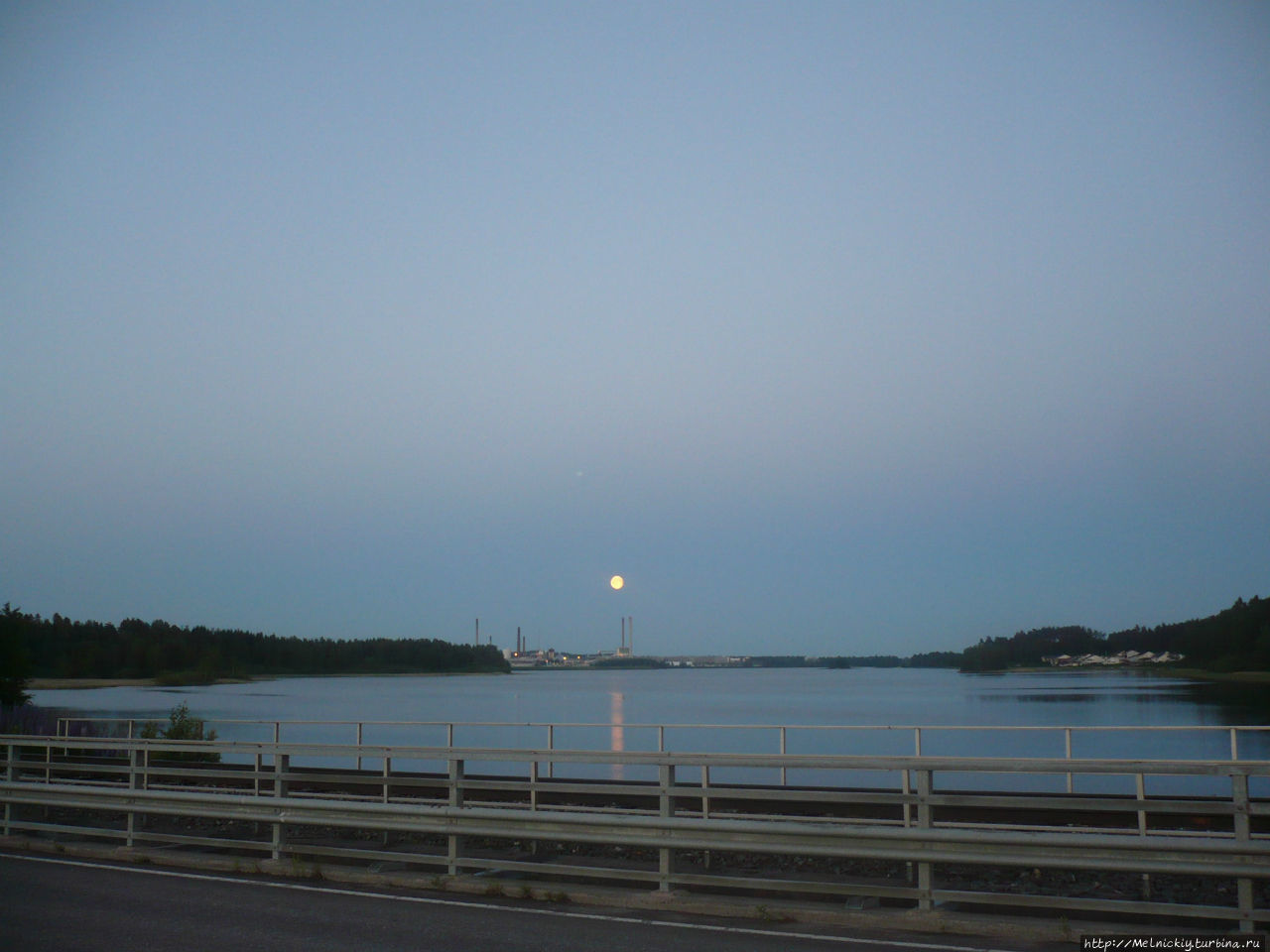 Закат на Сайме Варкаус, Финляндия