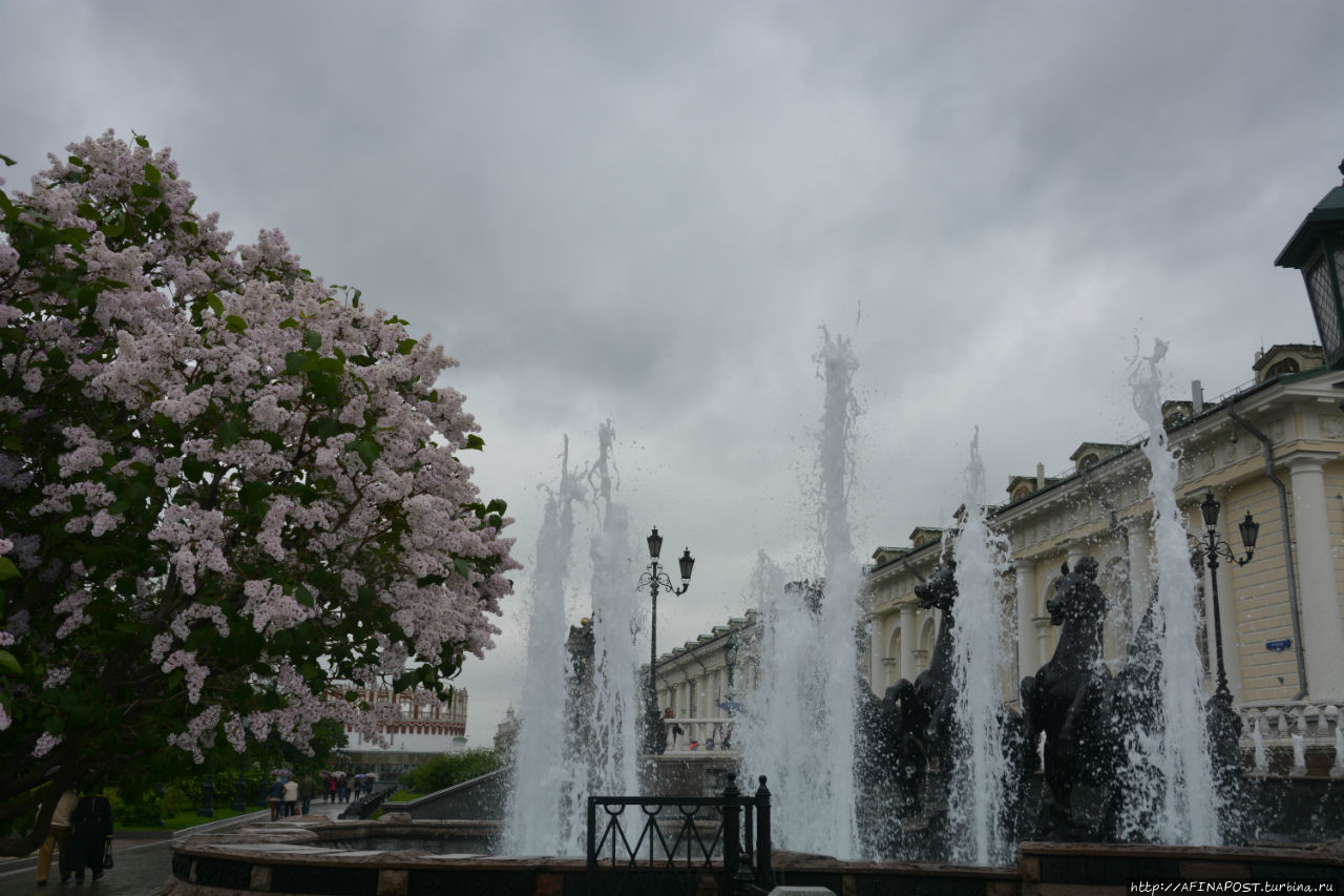 Дождливый майский день Москва, Россия