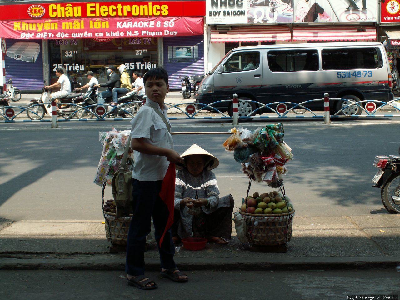 Уличные сценки Сайгона Хошимин, Вьетнам