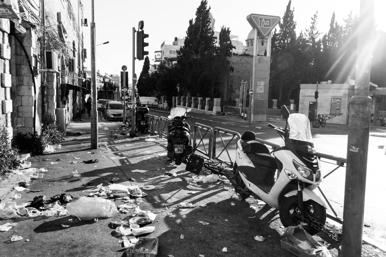 Иерусалим. На улице евреев-ортодоксов Иерусалим, Израиль