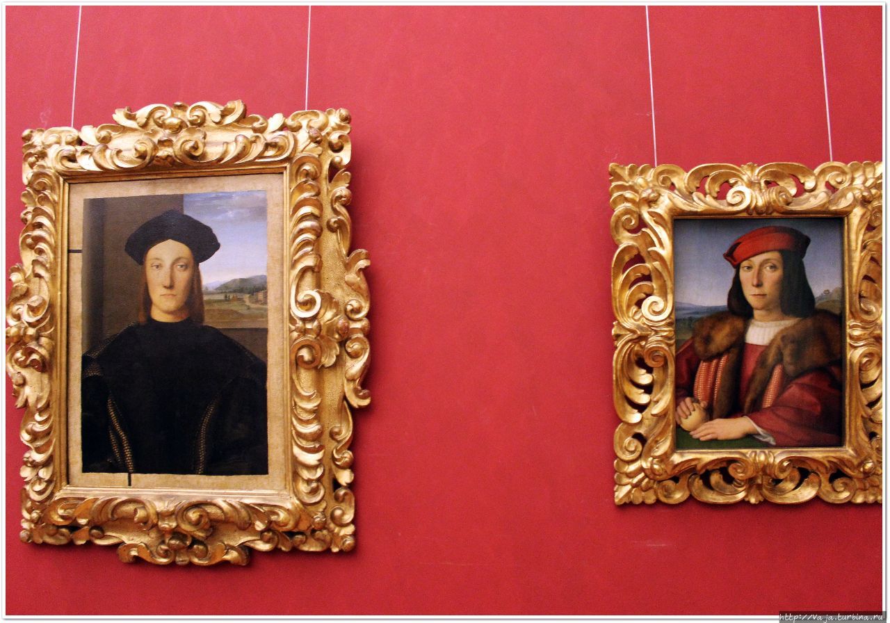 Рафаэль. Портреты Гвидобальдо де Монтифедро и Франческо Мария делла Ровере Флоренция, Италия