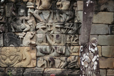 Слоновья Терраса. Слева — голова Кала, божества Времени. Фото из интернета