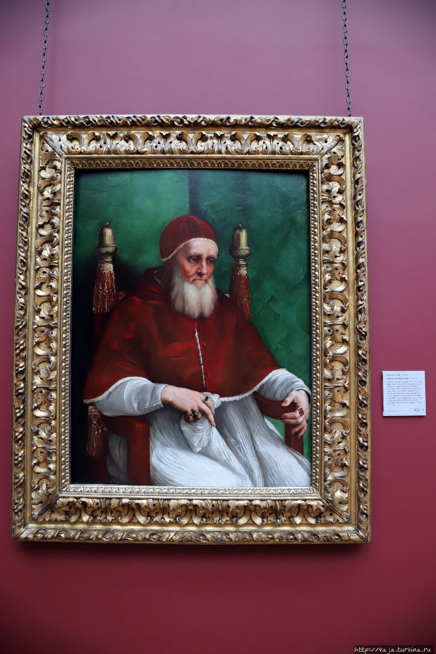 Рафаэль. Портрет папы римского Юлия второго Лондон, Великобритания