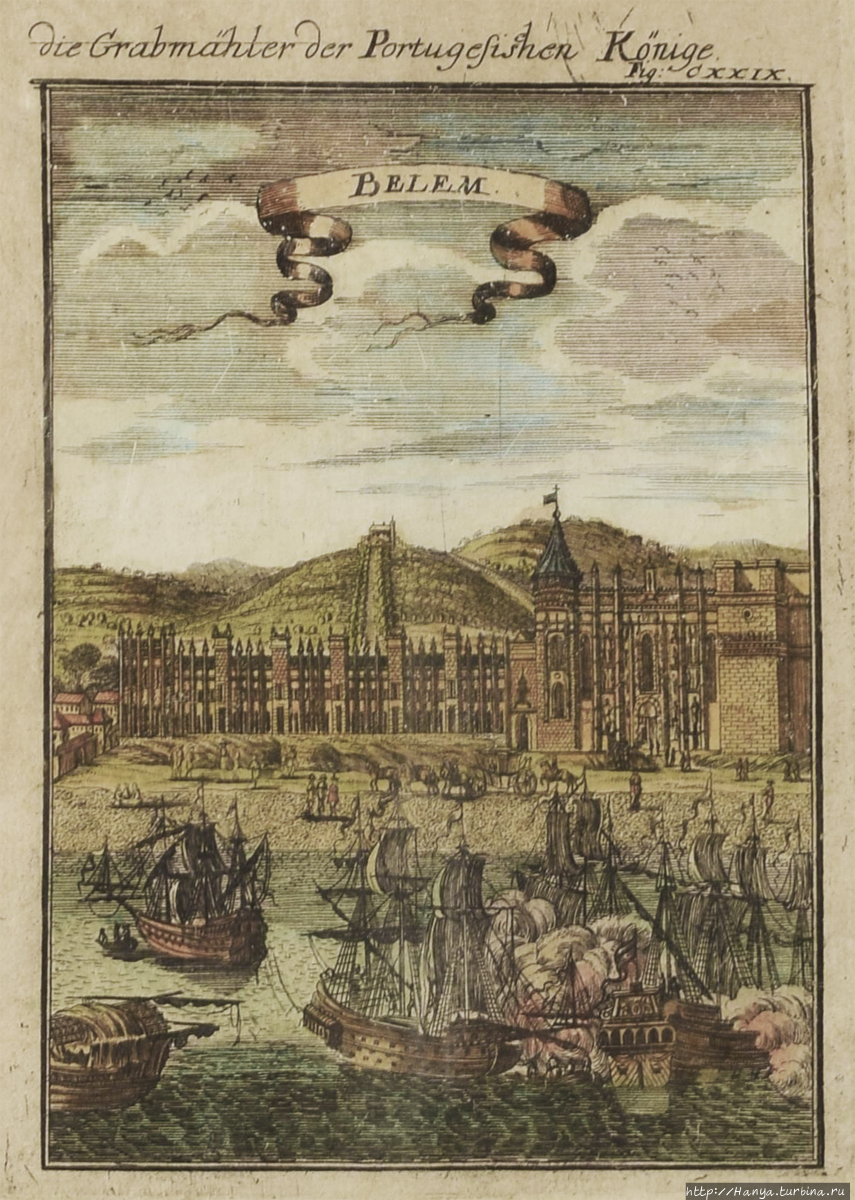 Гравюра Белема 1683 года. Из интернета Лиссабон, Португалия