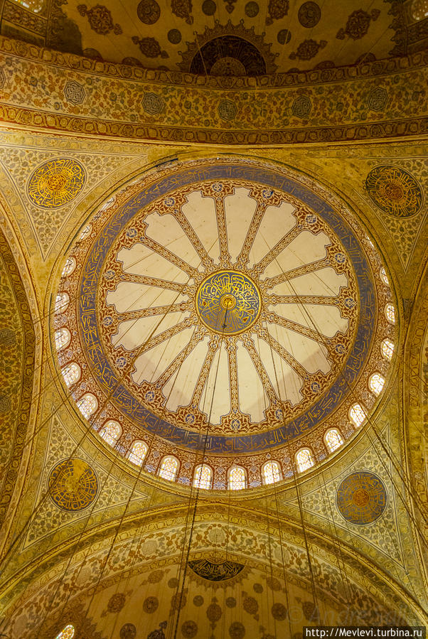 Внутри Голубой мечети Стамбул, Турция