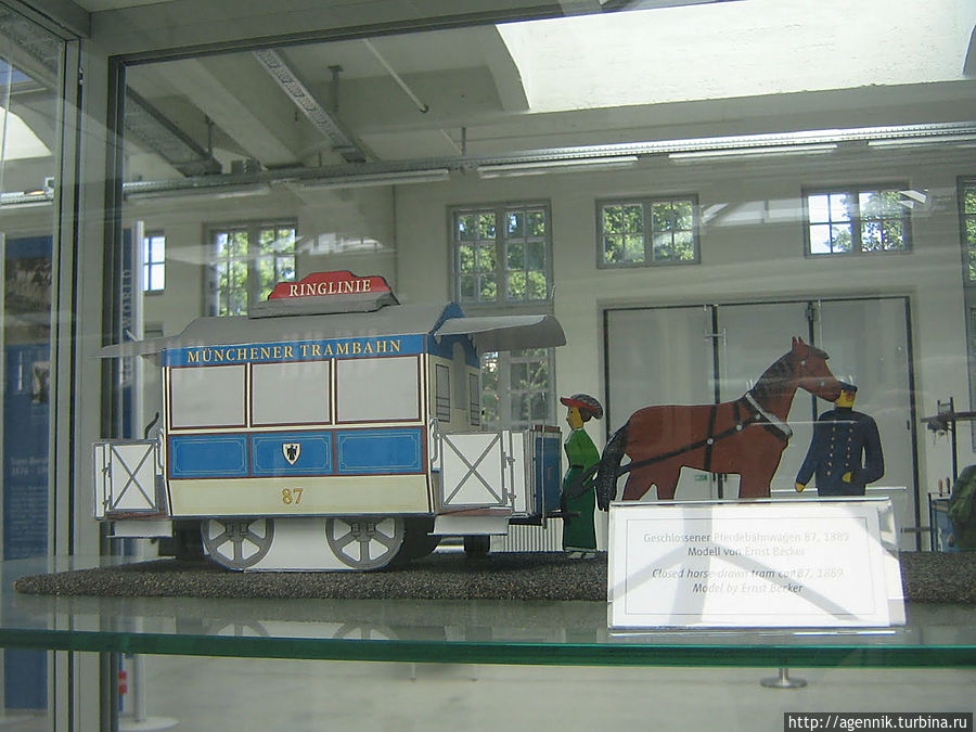 Мюнхенский трамвай на лошадиной тяге Мюнхен, Германия