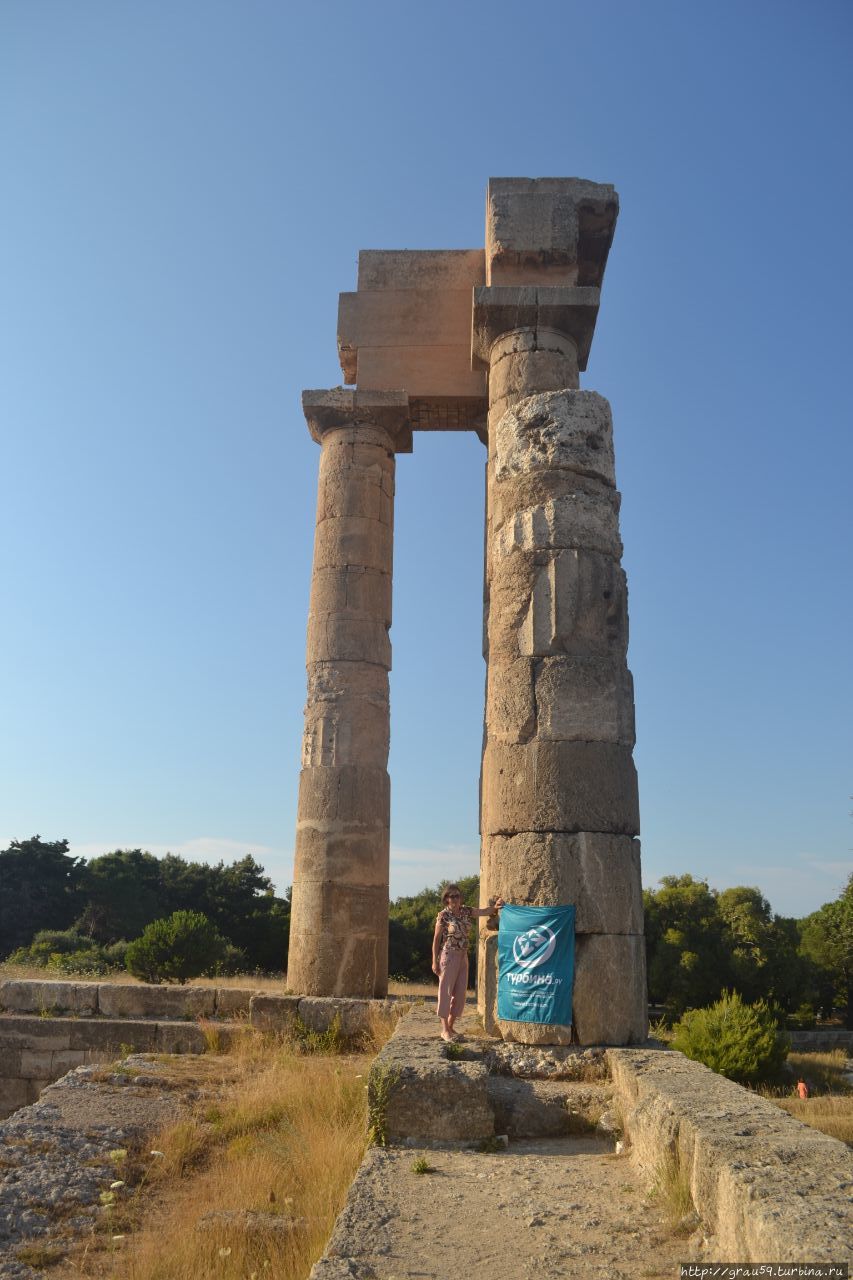 Храм Афины Polias и Зевса Polieus Родос, остров Родос, Греция