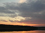 Закат на Кончезере. Вид из Авиаретро.