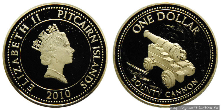 Острова Питкэрн — нумизматический рай Острова Питкэрн