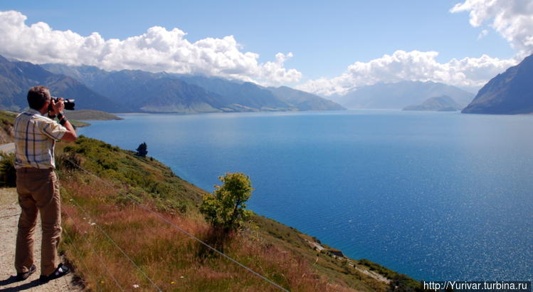 Просторы озера Lake Hawea